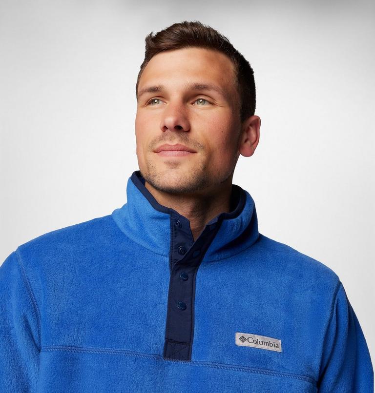 Forro polar con cierre medio a presión Steens Mountain II para hombre, Color: Mountain Blue, Collegiate Navy, image 5