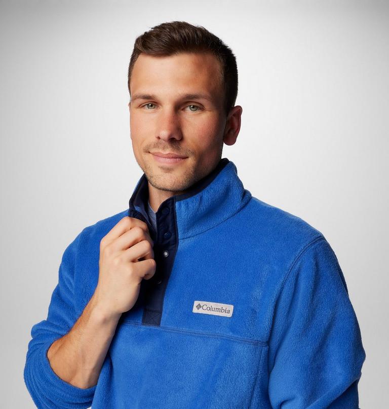 Forro polar con cierre medio a presión Steens Mountain II para hombre, Color: Mountain Blue, Collegiate Navy, image 6
