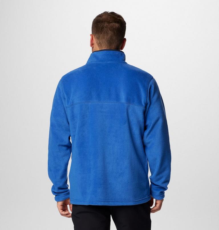 Forro polar con cierre medio a presión Steens Mountain II para hombre, Color: Mountain Blue, Collegiate Navy, image 2
