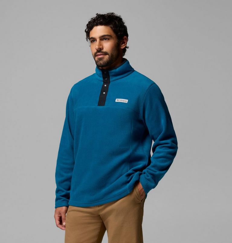Forro polar con cierre medio a presi&oacute;n Steens Mountain II para hombre, Color: Phoenix Blue, image 4