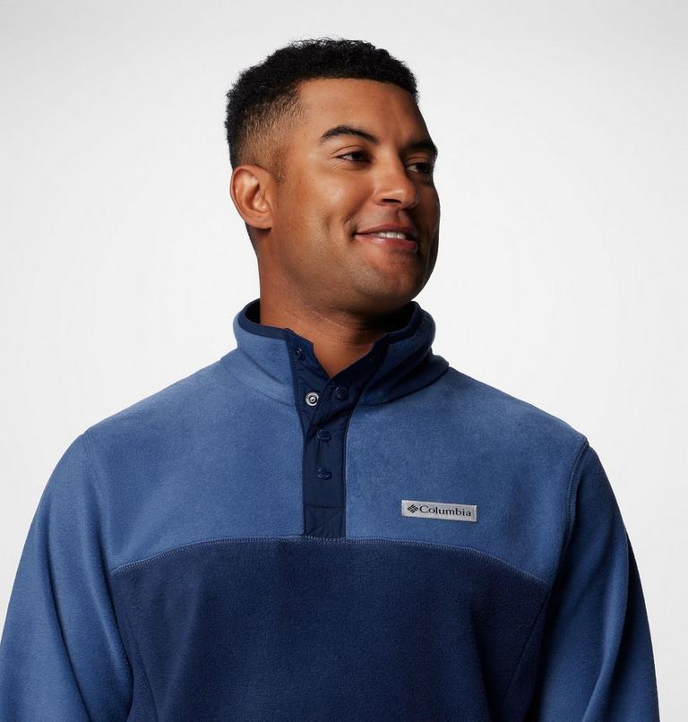 Forro polar con cierre medio a presión Steens Mountain II para hombre, Color: Collegiate Navy, Dark Mountain, image 5