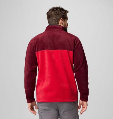 Polaire Semi-boutonnée Steens Mountain II Homme, Color: Mtn Red, Rich Wine, Black, image 3