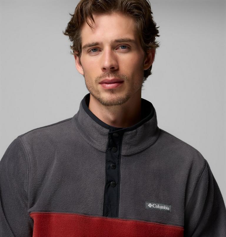 Forro polar con cierre medio a presi&oacute;n Steens Mountain II para hombre, Color: Red Oxide, Shark, image 5