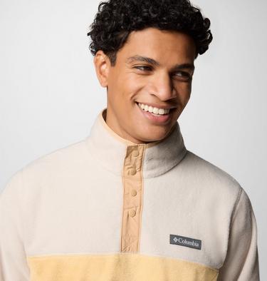 Polaire Semi-boutonnée Steens Mountain II Homme, Color: Sand Dune, Dark Stone, image 4