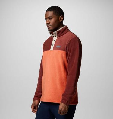 Men's Steens Mountain II Half Snap Fleece, Color: Tuscan, Spice, image 3