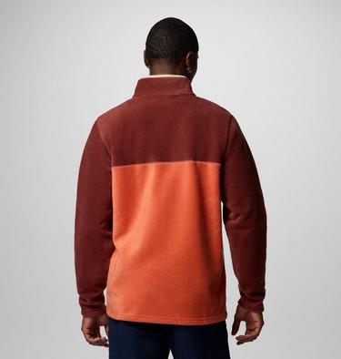 Men's Steens Mountain II Half Snap Fleece, Color: Tuscan, Spice, image 2
