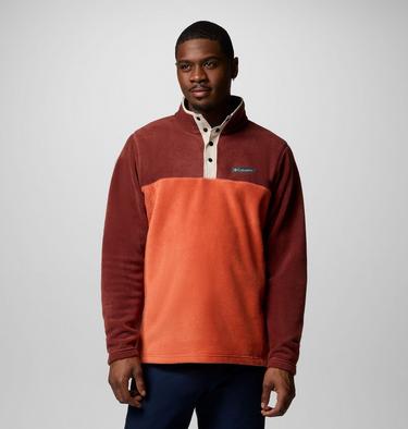 Men's Steens Mountain II Half Snap Fleece, Color: Tuscan, Spice, image 1