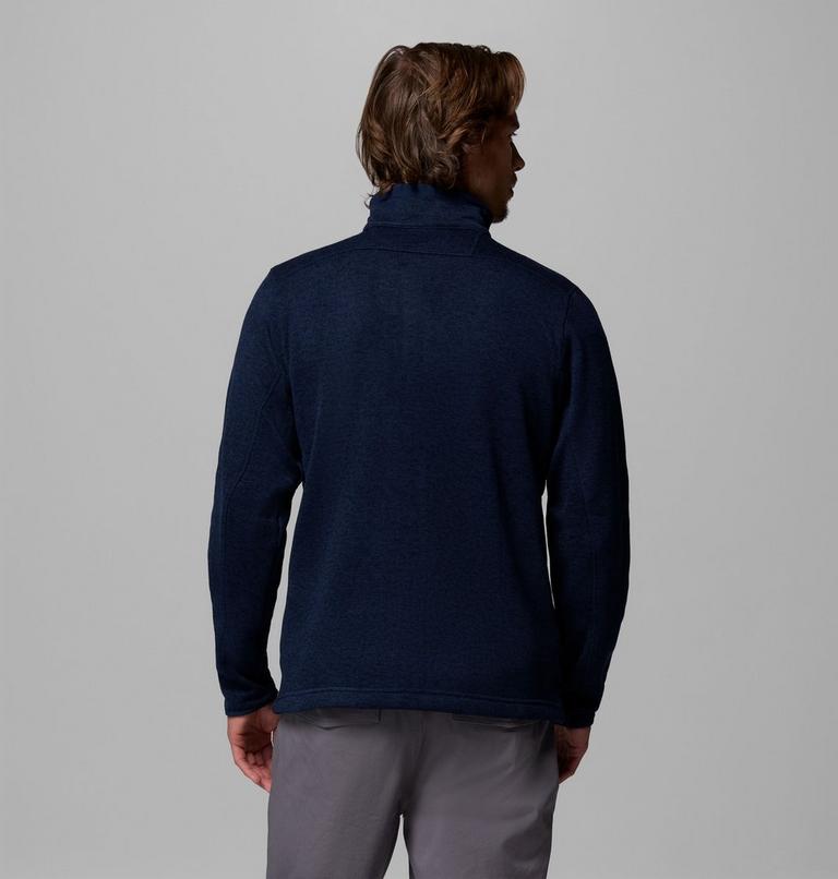 Men's Sweater Weather Full Zip Jacket, Color: Collegiate Navy Heather, image 3