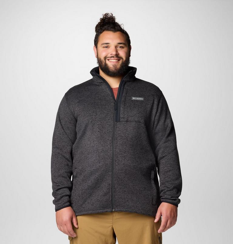 Chaqueta de forro polar Sweater Weather II para hombre - Talla grande, Color: Black Heather, image 1