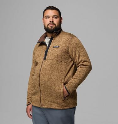 Men's Sweater Weather II Fleece Jacket - Extended Size, Color: Tobacco Heather, image 4