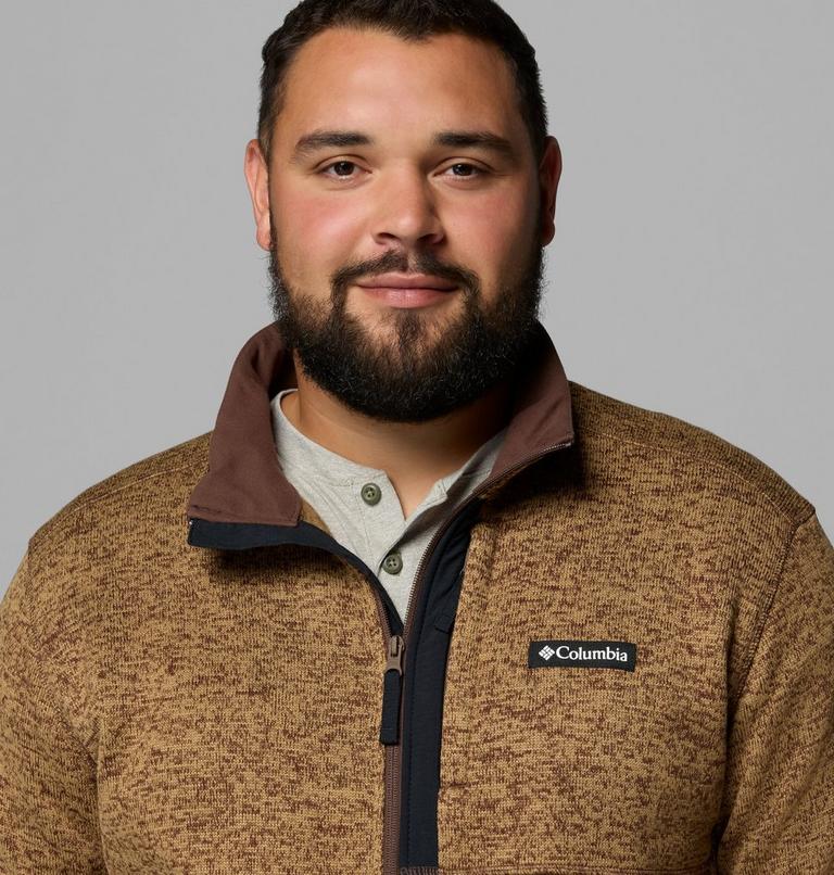 Chaqueta de forro polar Sweater Weather II para hombre - Talla grande, Color: Tobacco Heather, image 6