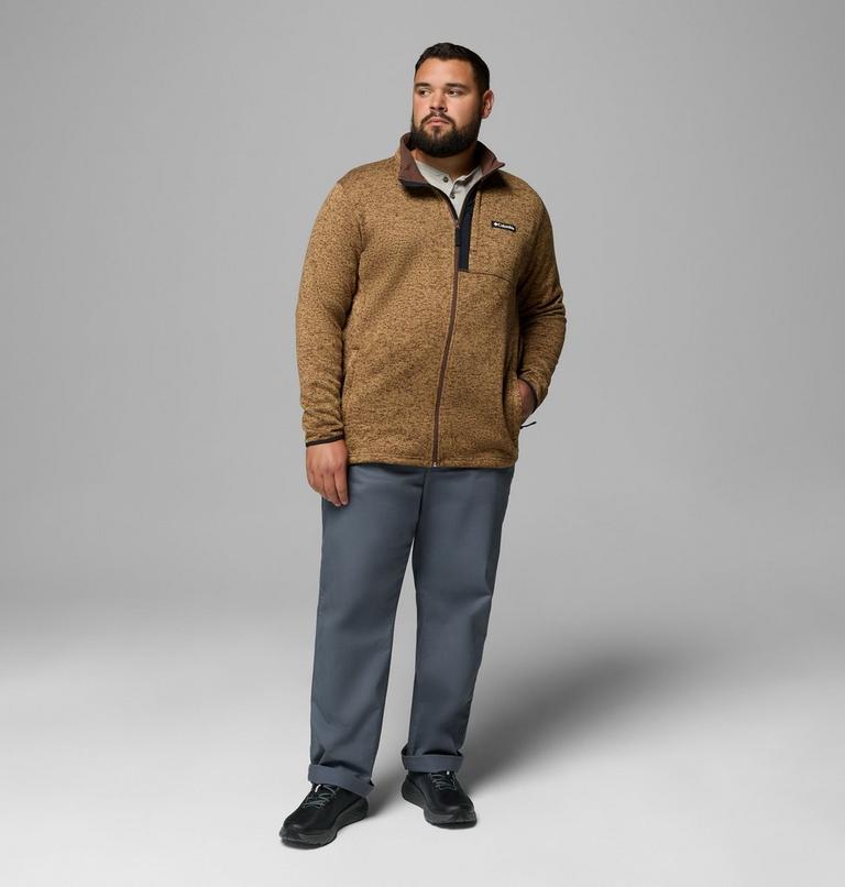 Chaqueta de forro polar Sweater Weather II para hombre - Talla grande, Color: Tobacco Heather, image 2