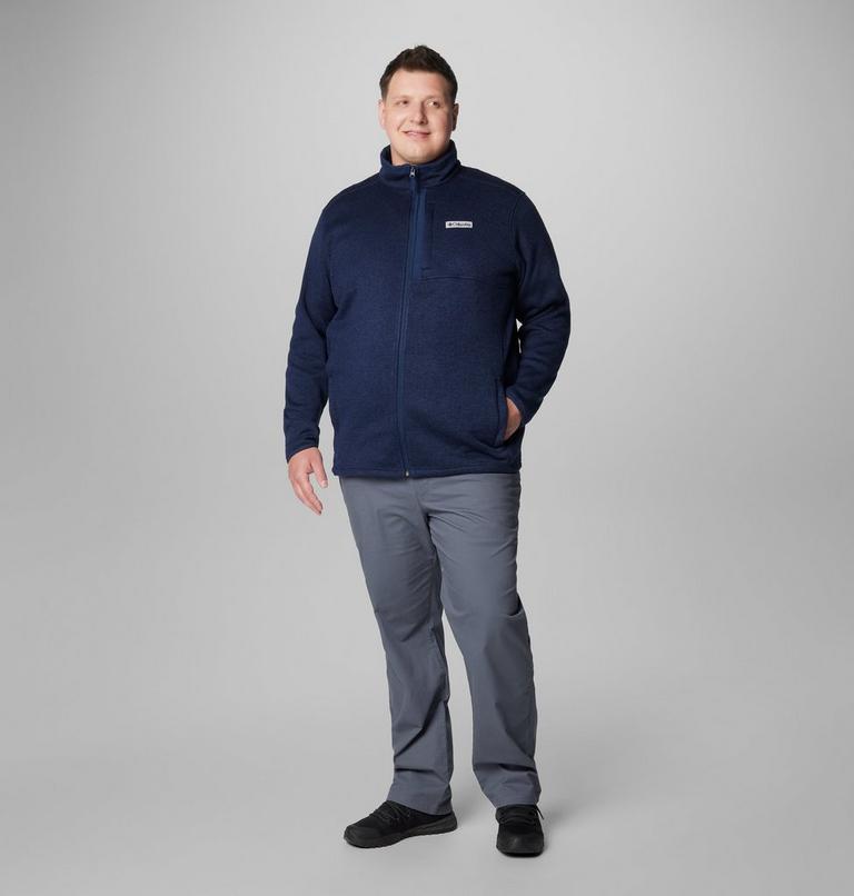 Chaqueta de forro polar Sweater Weather II para hombre - Talla grande, Color: Collegiate Navy Heather, image 3