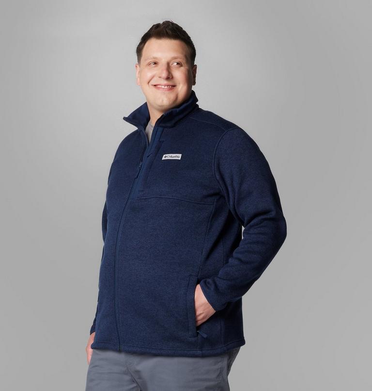 Chaqueta de forro polar Sweater Weather II para hombre - Talla grande, Color: Collegiate Navy Heather, image 4
