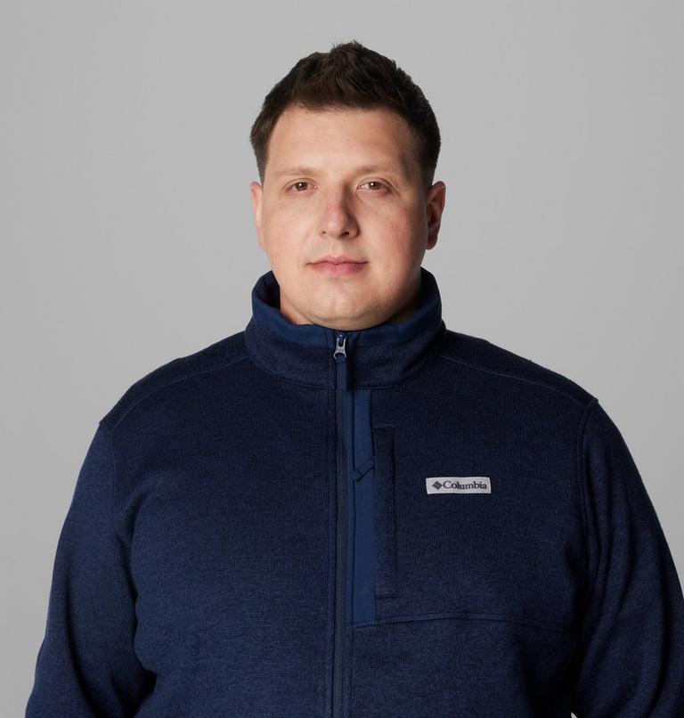 Chaqueta de forro polar Sweater Weather II para hombre - Talla grande, Color: Collegiate Navy Heather, image 5