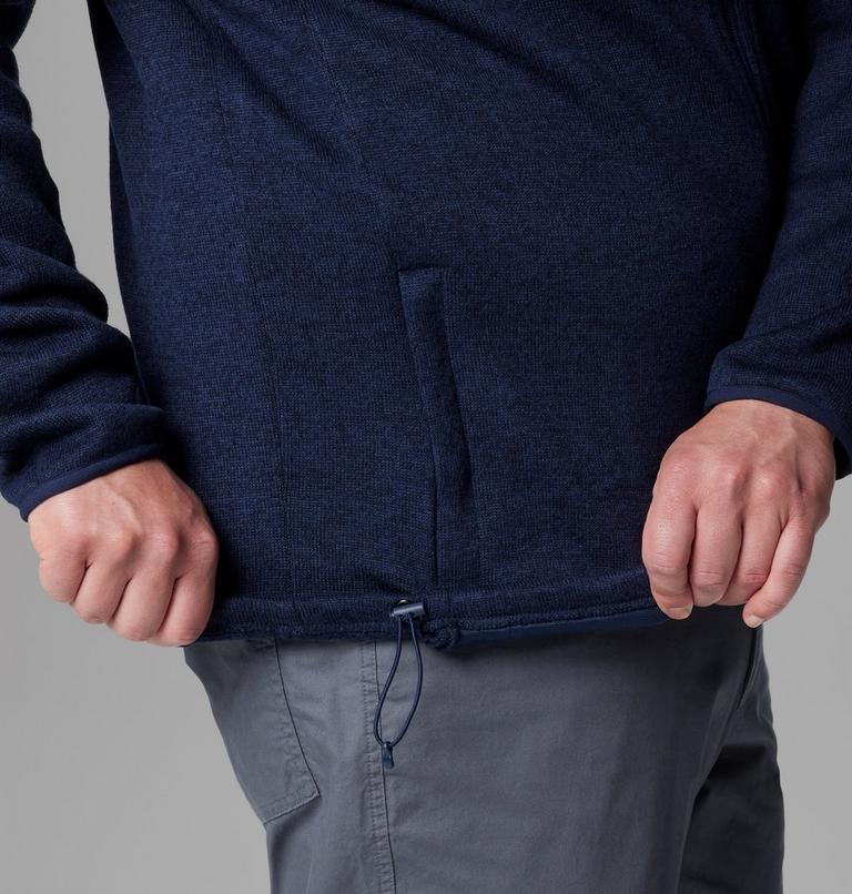 Chaqueta de forro polar Sweater Weather II para hombre - Talla grande, Color: Collegiate Navy Heather, image 6