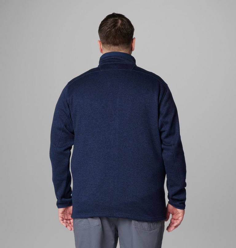 Chaqueta de forro polar Sweater Weather II para hombre - Talla grande, Color: Collegiate Navy Heather, image 2