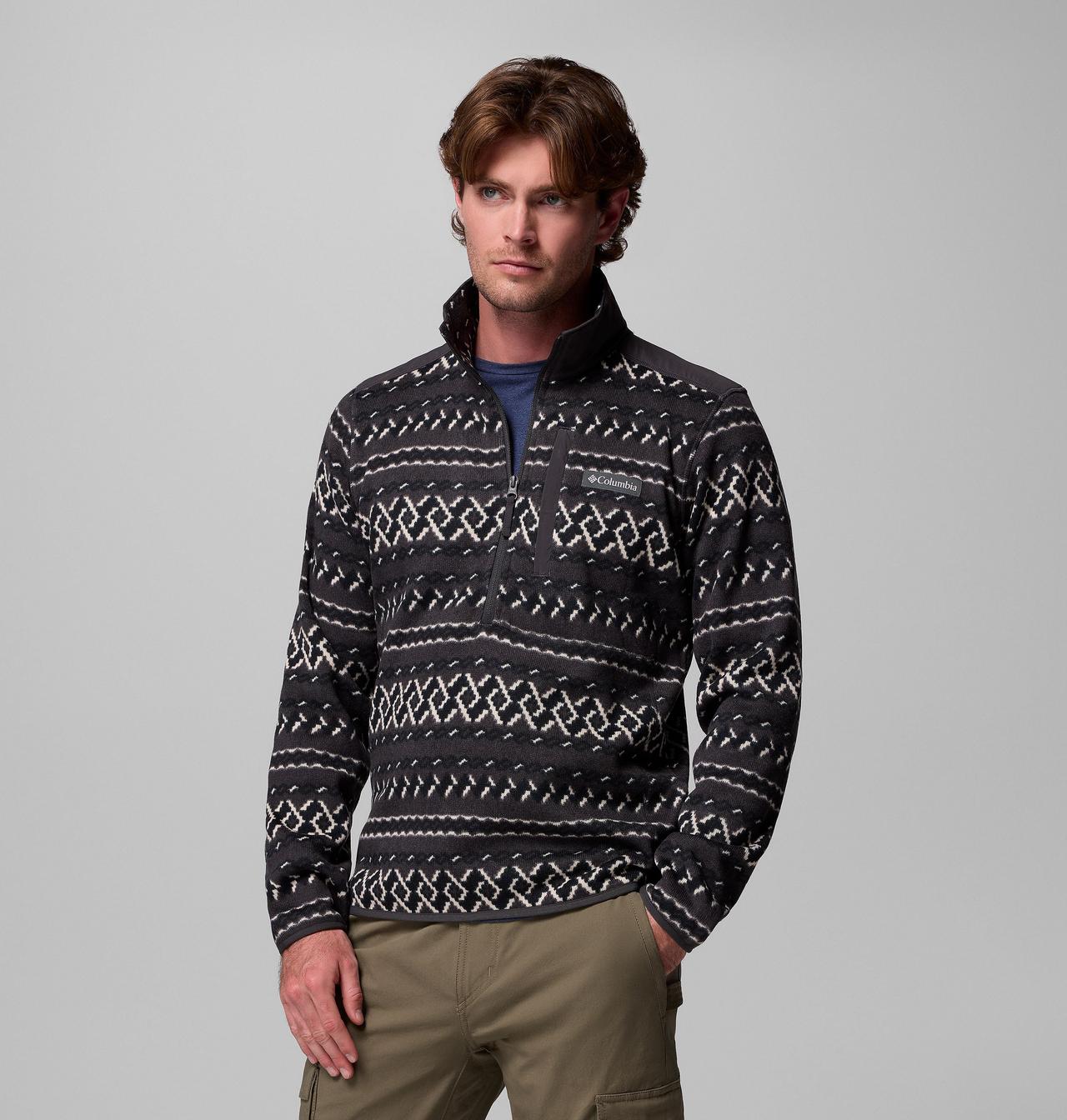 Men's Sweater Weather™ II Printed Half Zip Pullover | 012 | M 4