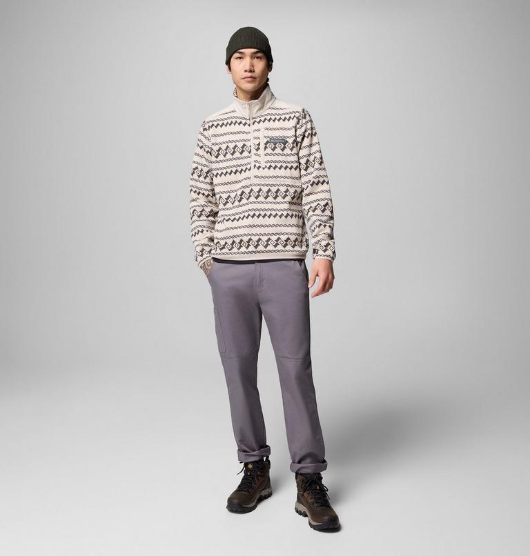 Men's Sweater Weather II Printed Half Zip Pullover, Color: Dark Stone KnitKnot, image 2