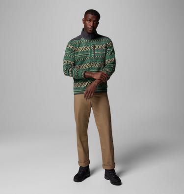 Forro polar estampado con media cremallera Sweater Weather III para hombre, Color: Rain Forest KnitKnot, image 4