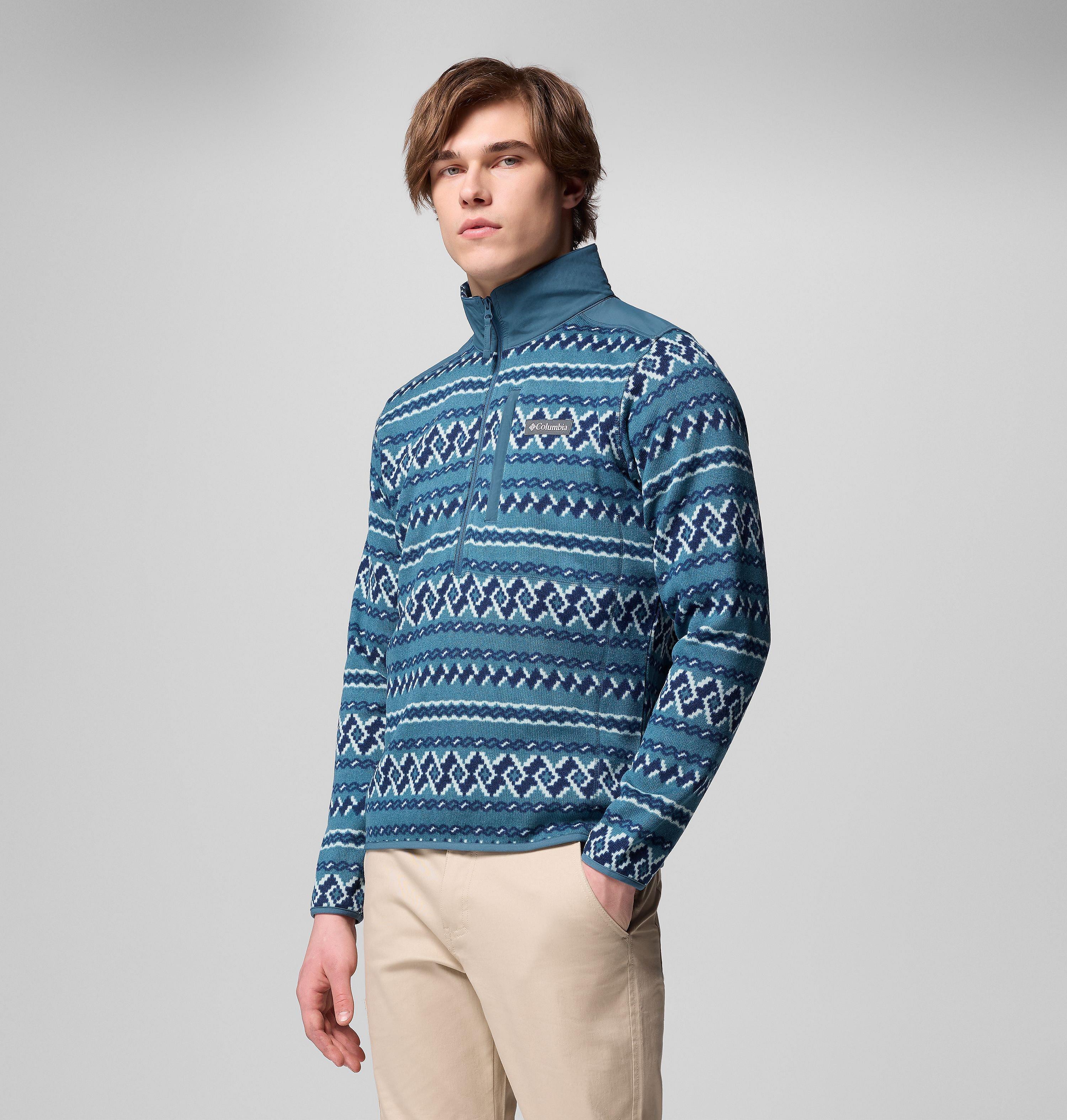 Men's Sweater Weather II Printed Half Zip Pullover | 429 | XL 4