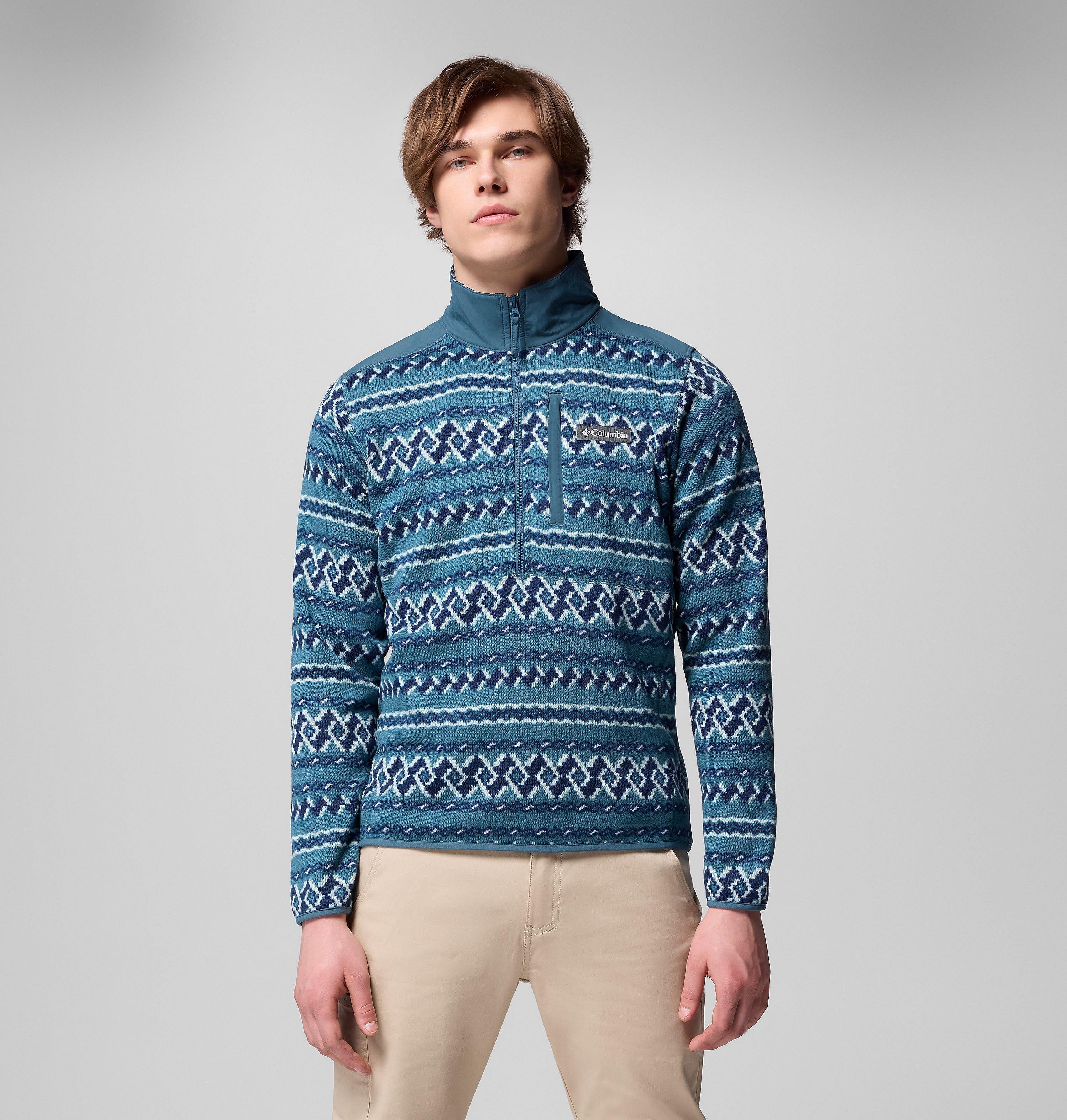 Men's Sweater Weather II Printed Half Zip Pullover | 429 | XL 6