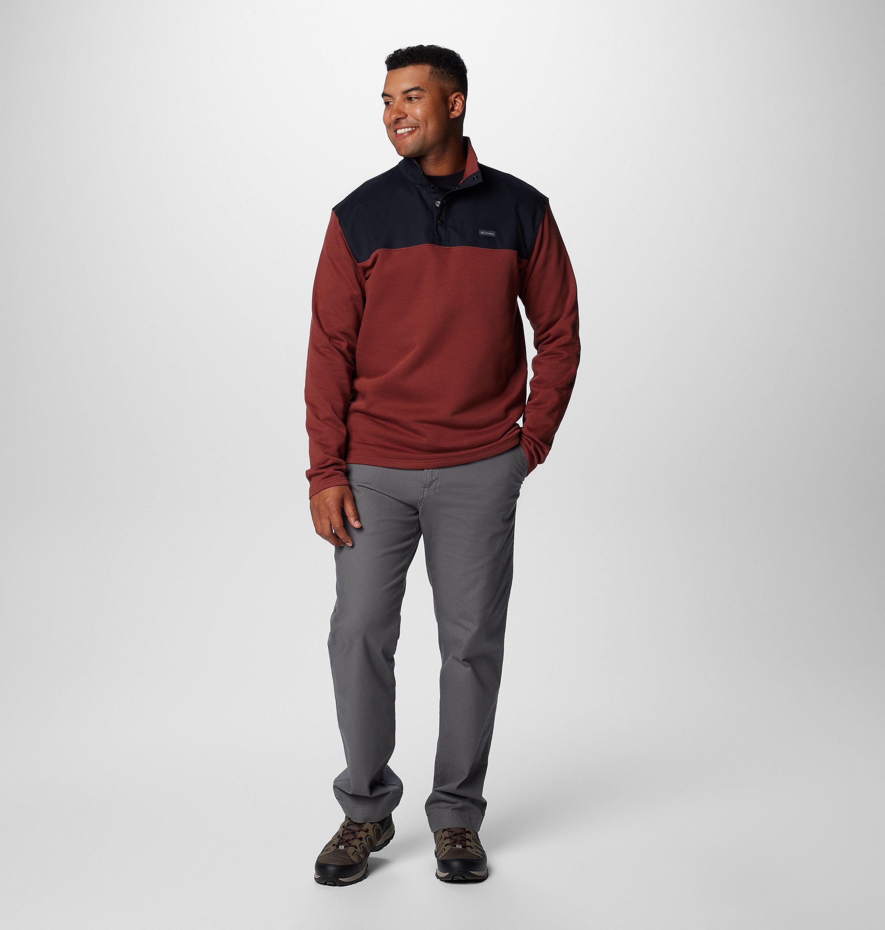 Men's Pitchstone Overlay Half Snap Pullover 3