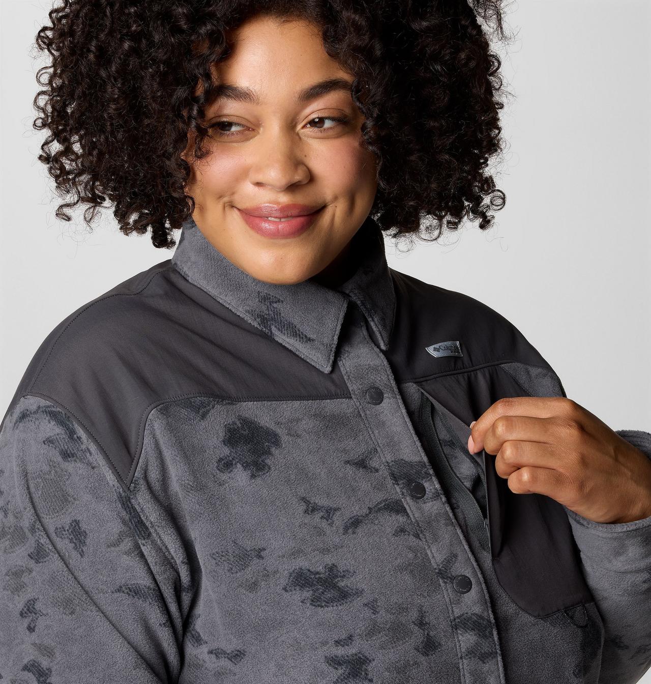 Women's PFG Uncharted™ Fleece Overshirt - Plus Size 6