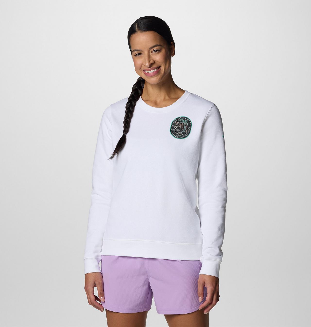 Women's PFG™ Graphic Sweatshirt Crew | 101 | M 1