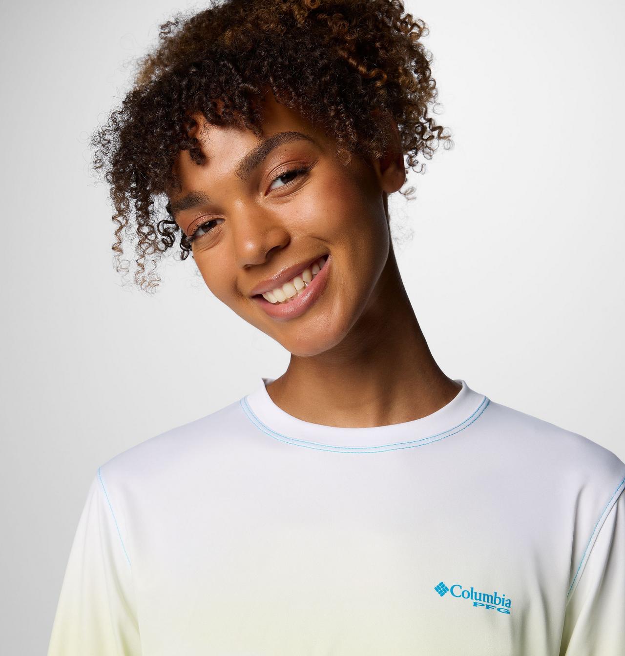 Women's PFG Super Tidal Tee™ Rookery Palms Fade Long Sleeve Shirt 5