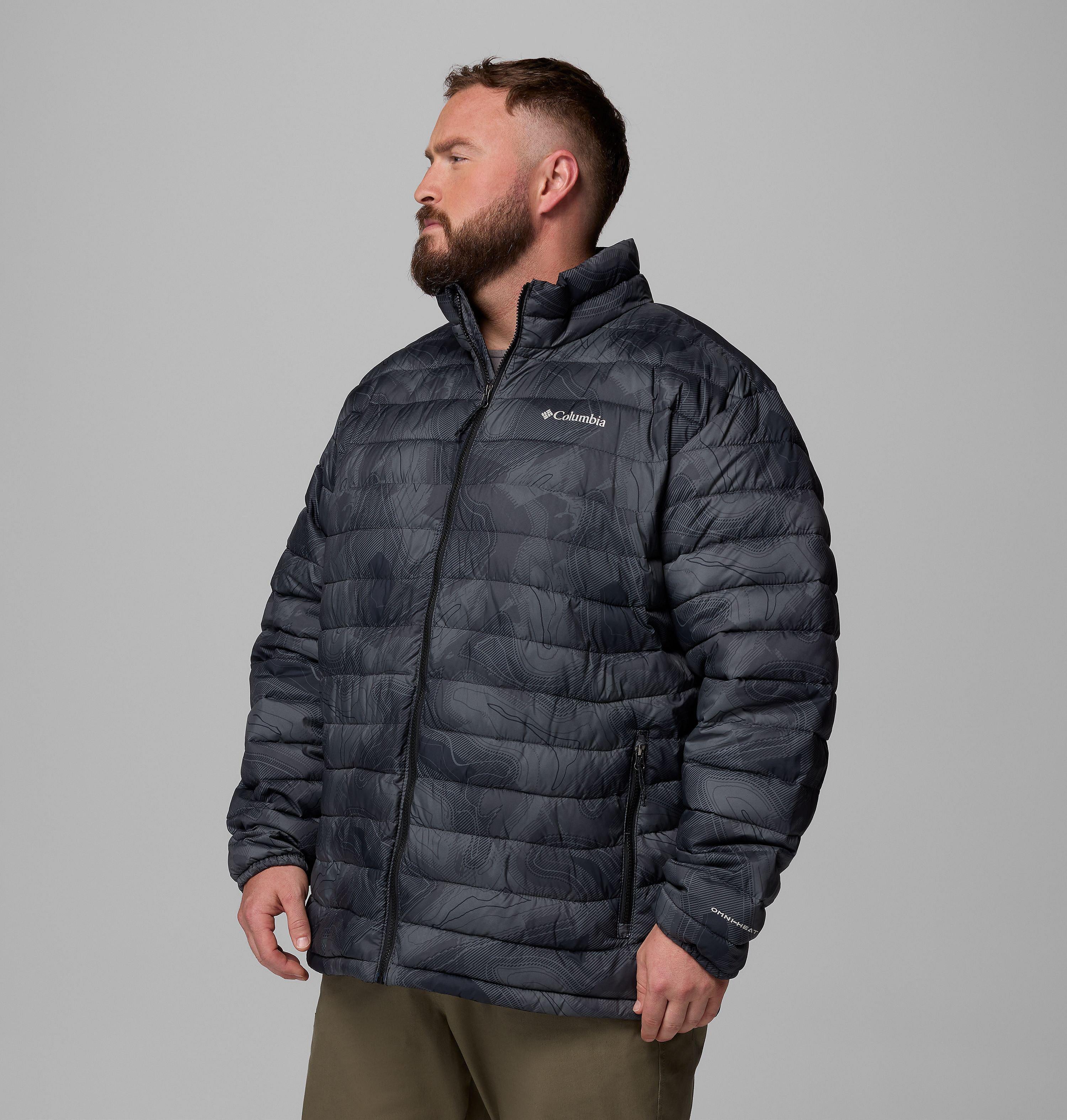 Men's Powder Lite II Printed Jacket - Big | 011 | 1X 4