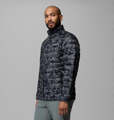 Men's Powder Lite II Printed Insulated Jacket, Color: Black Puzzle Camo, image 8