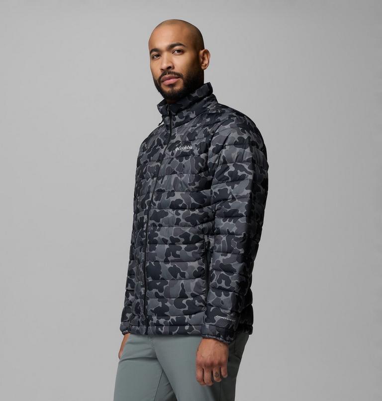 Giacca imbottita stampata Powder Lite II da uomo, Color: Black Puzzle Camo, image 4