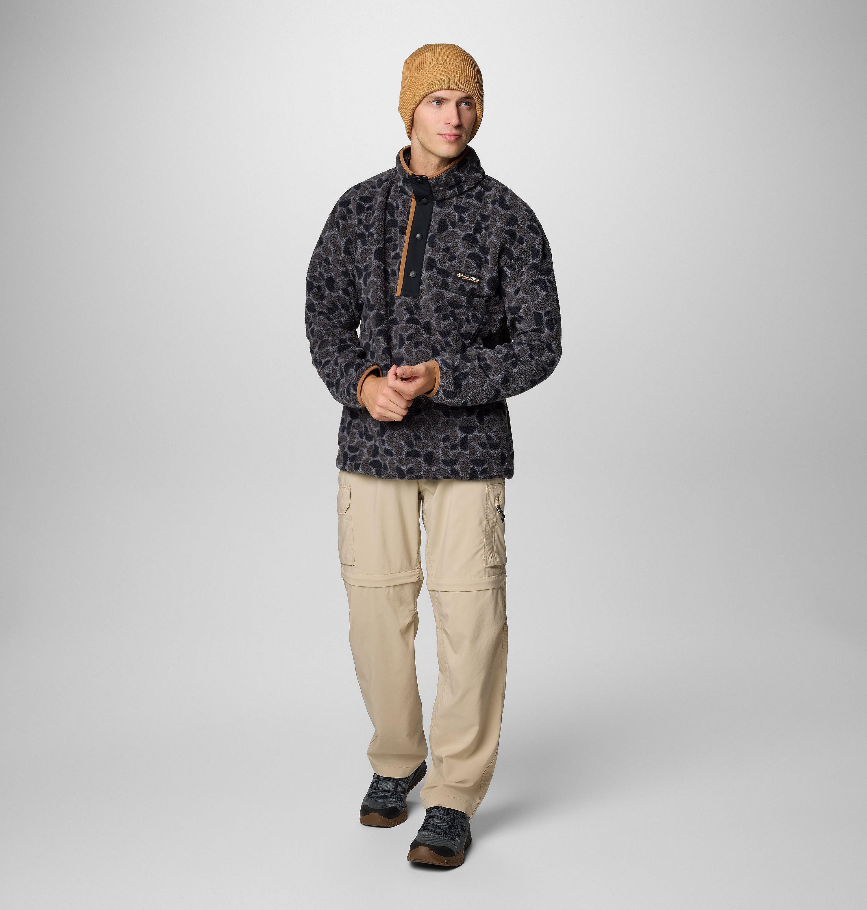 Men's Helvetia II Printed Half Snap Printed Fleece Pullover 3