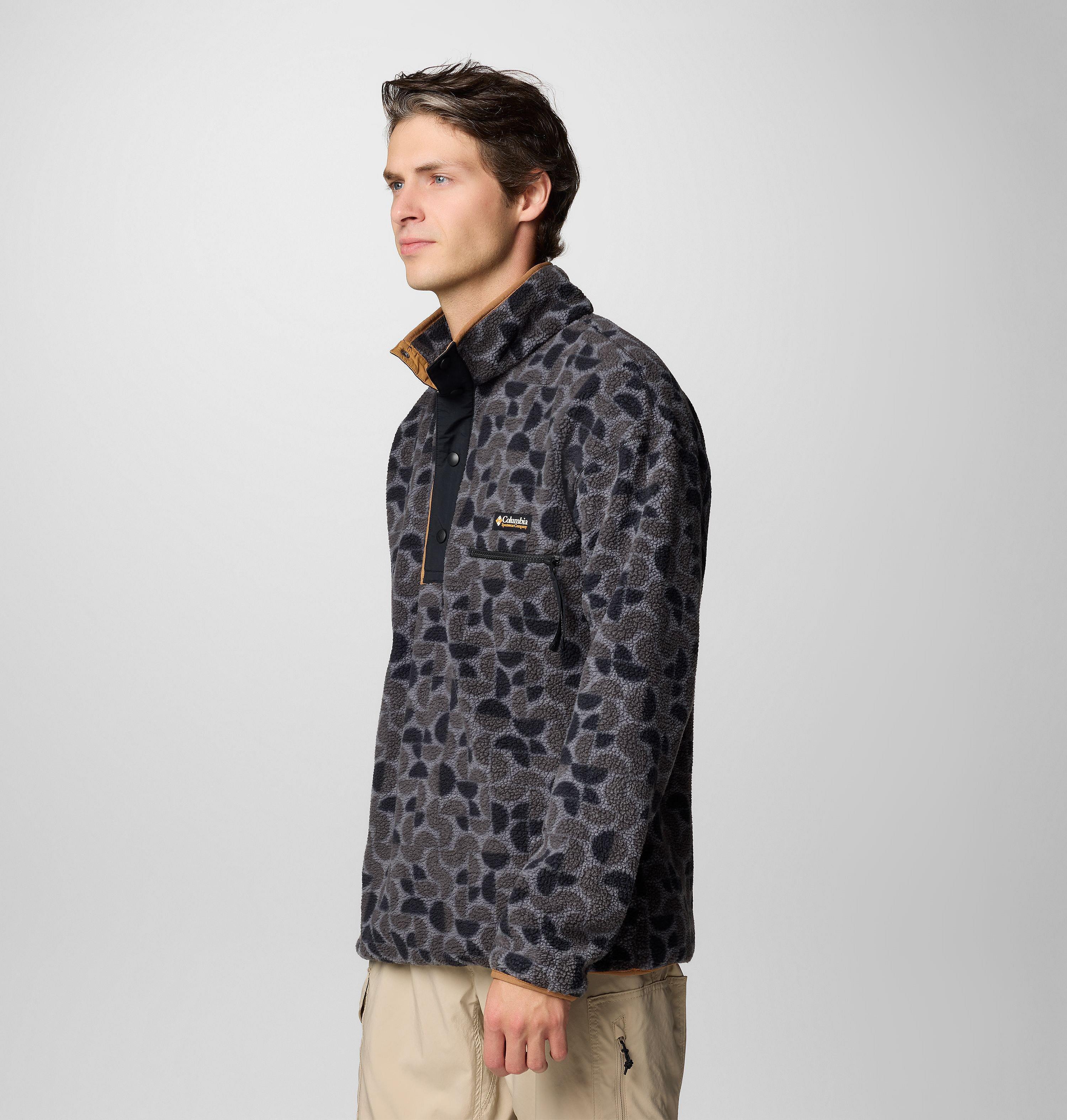 Men's Helvetia II Printed Half Snap Printed Fleece Pullover 4