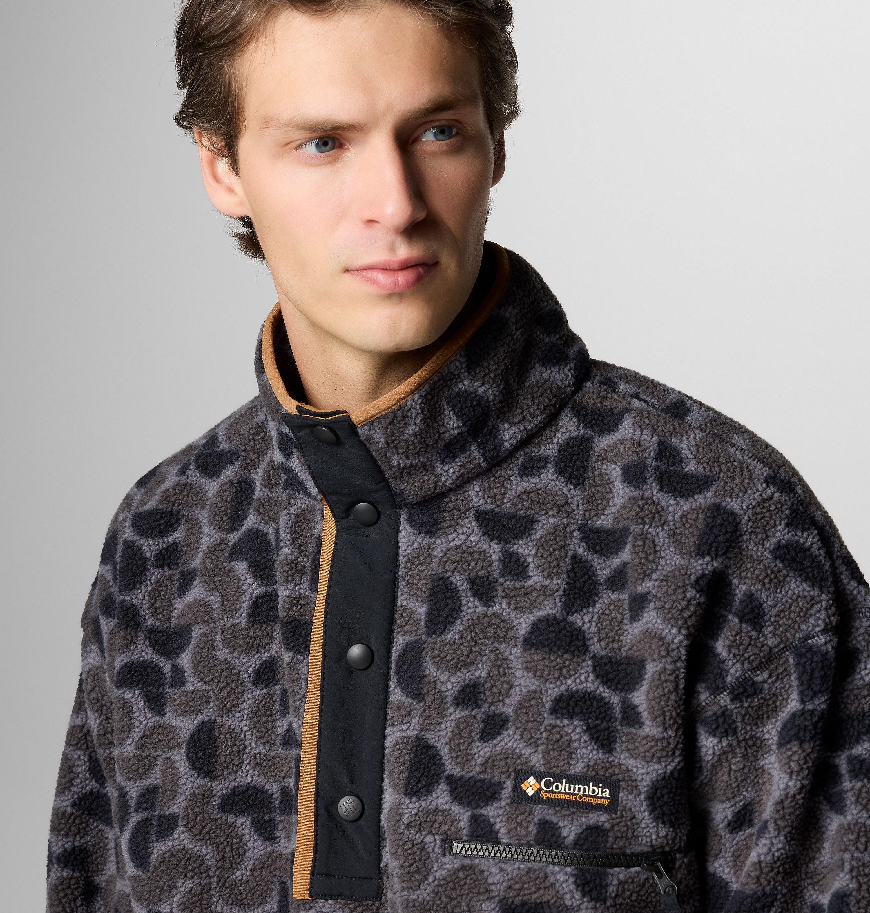 Men's Helvetia II Printed Half Snap Printed Fleece Pullover 5