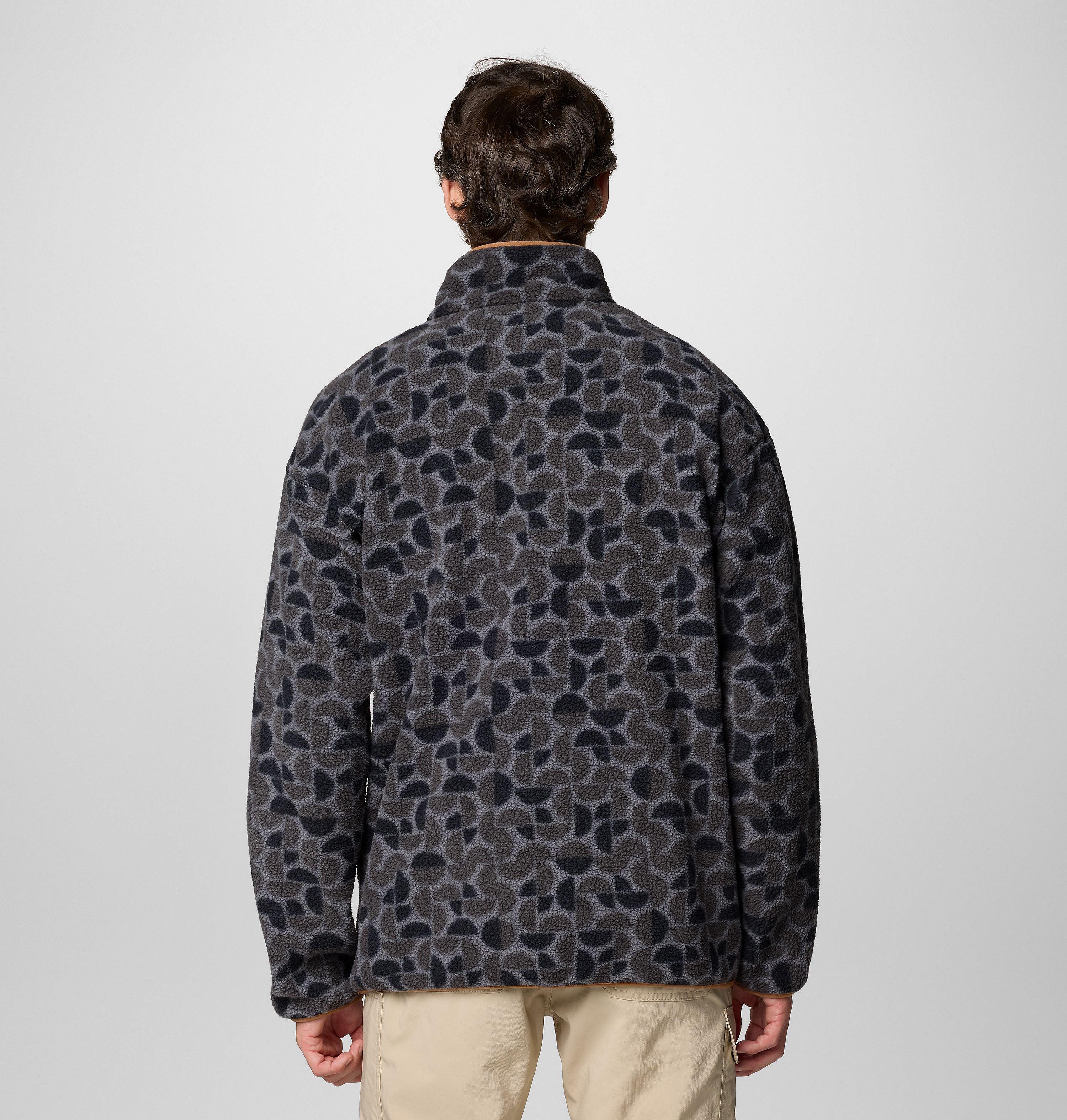 Men's Helvetia II Printed Half Snap Printed Fleece Pullover 2