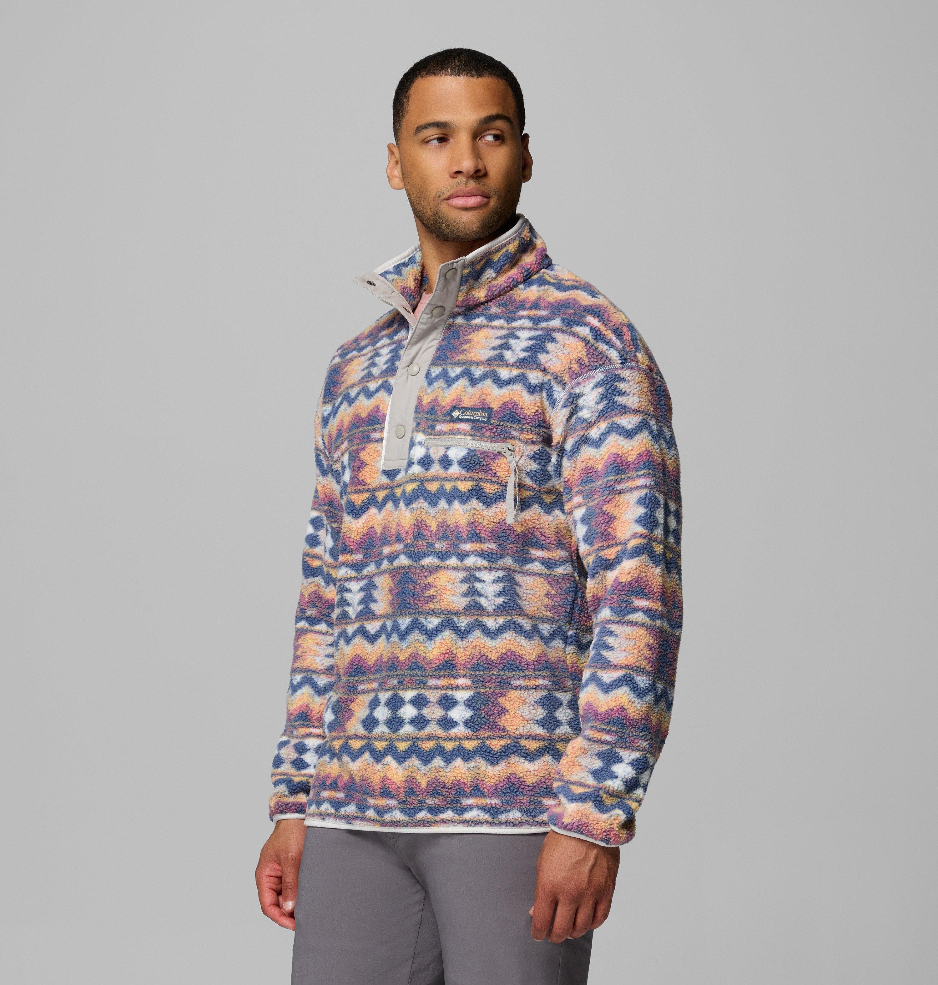 Men's Helvetia II Printed Half Snap Printed Fleece Pullover | 125 | XL 4