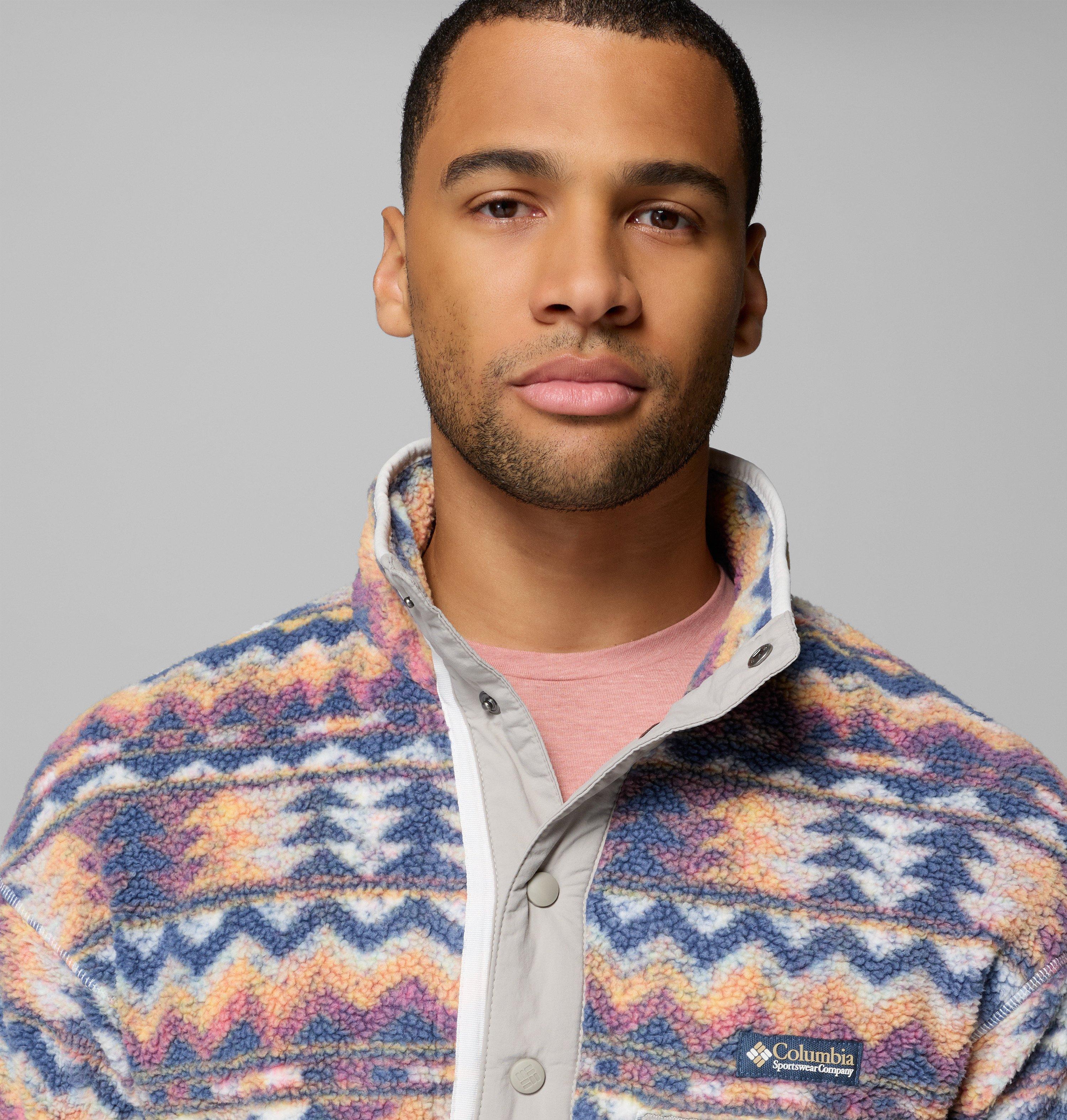 Men's Helvetia II Printed Half Snap Printed Fleece Pullover | 125 | XL 5