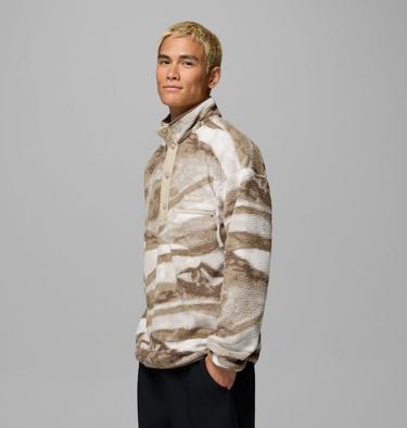 Men's Helvetia II Printed Half Snap Fleece, Color: Sea Salt Summits, image 32