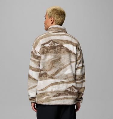 Men's Helvetia II Printed Half Snap Fleece, Color: Sea Salt Summits, image 31