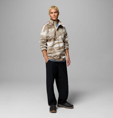 Men's Helvetia II Printed Half Snap Fleece, Color: Sea Salt Summits, image 30