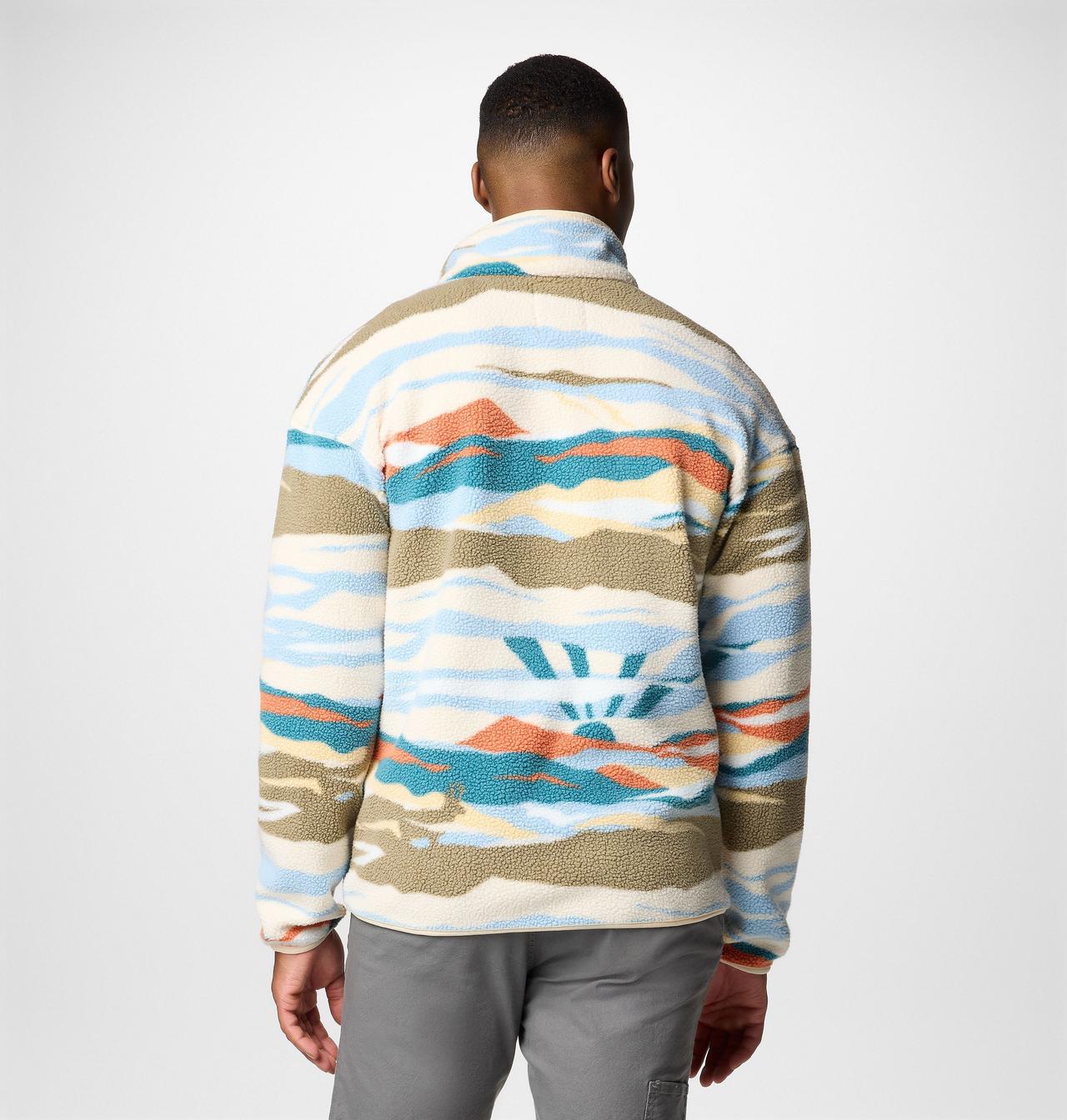 Men's Helvetia™ II Printed Half Snap Printed Fleece Pullover 3