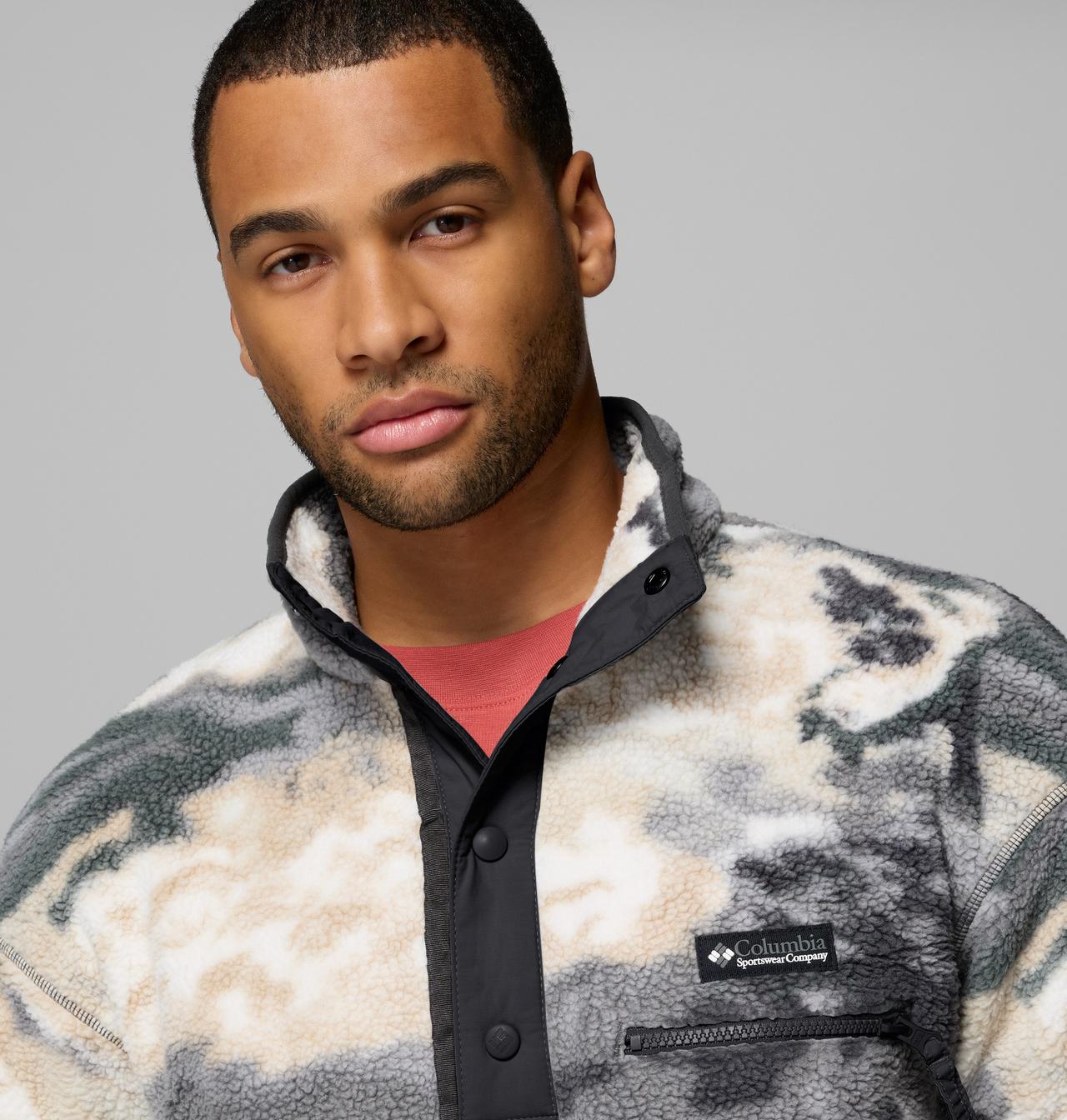 Men's Helvetia™ II Printed Half Snap Printed Fleece Pullover