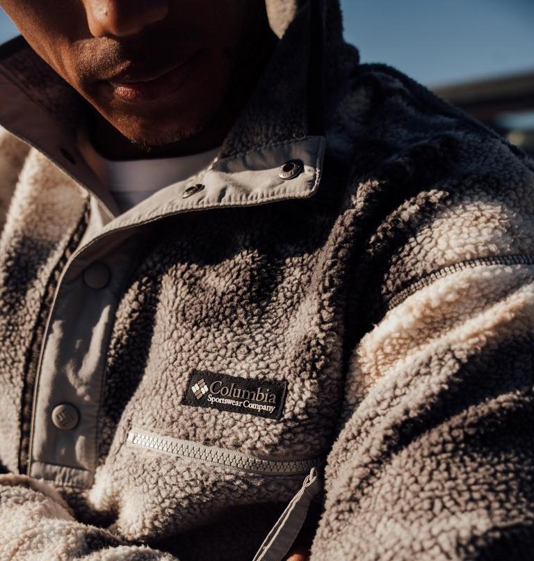 Men's Helvetia II Printed Half Snap Fleece, Color: Shark, Dreaming, image 7