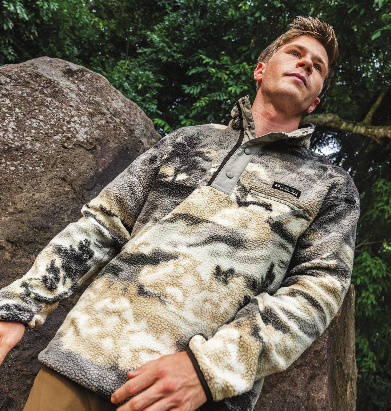 Men's Helvetia™ II Printed Half Snap Printed Fleece Pullover | 227 | S 10