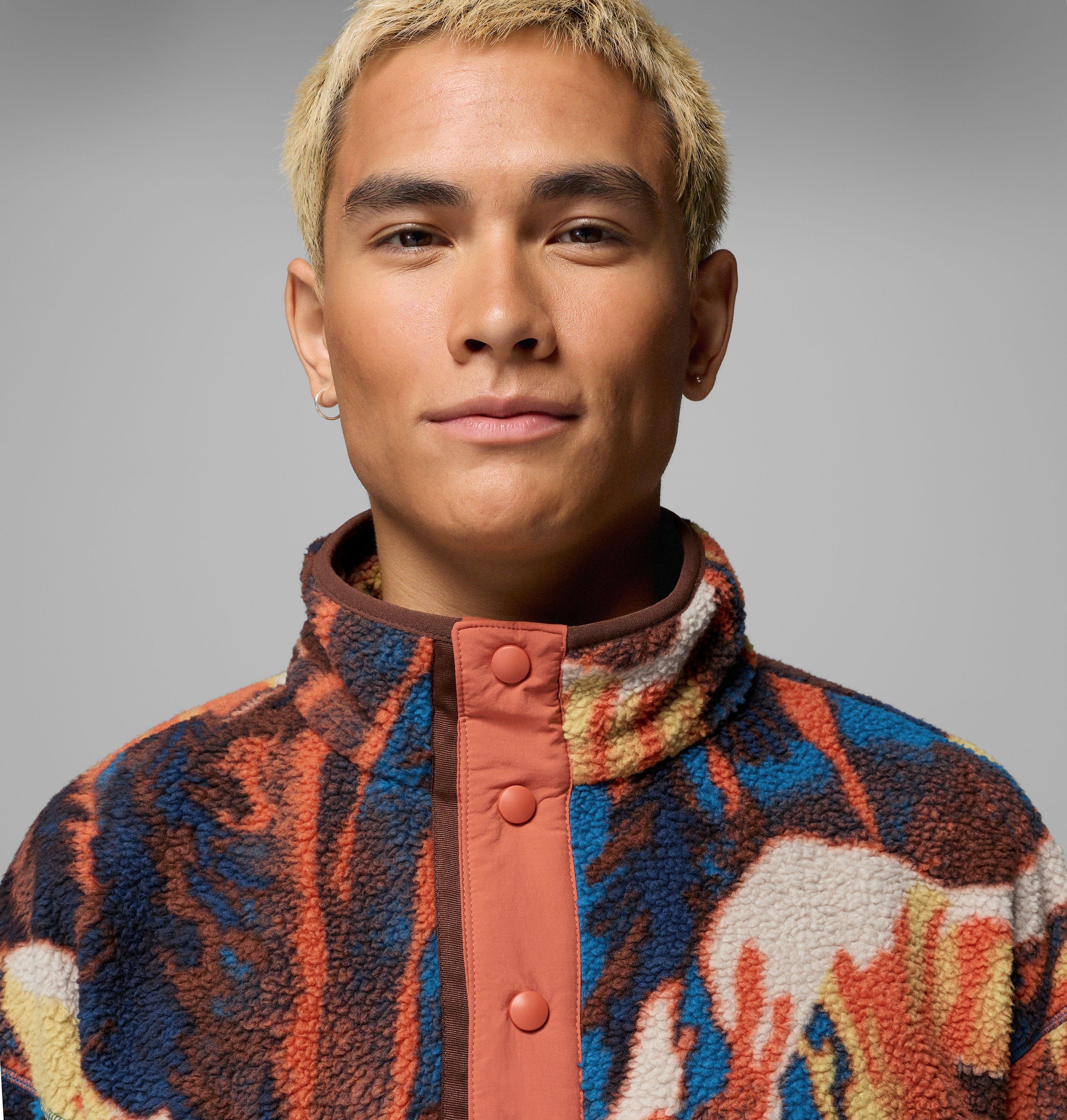 Men's Helvetia II Printed Half Snap Printed Fleece Pullover | 235 | L 5