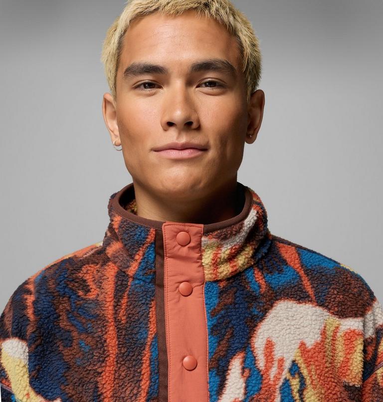 Polaire Streetwear avec Imprim&eacute; Helvetia Homme, Color: Teak Brown Soarin, image 5