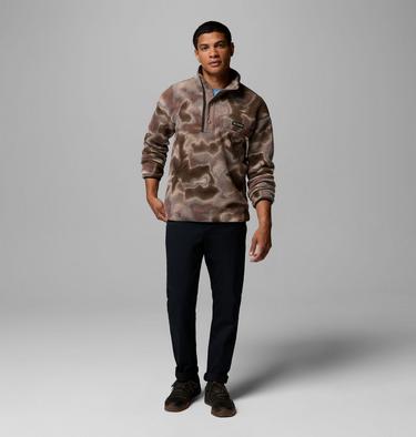 Men's Helvetia II Printed Half Snap Fleece, Color: Iron Dyeflow, image 6