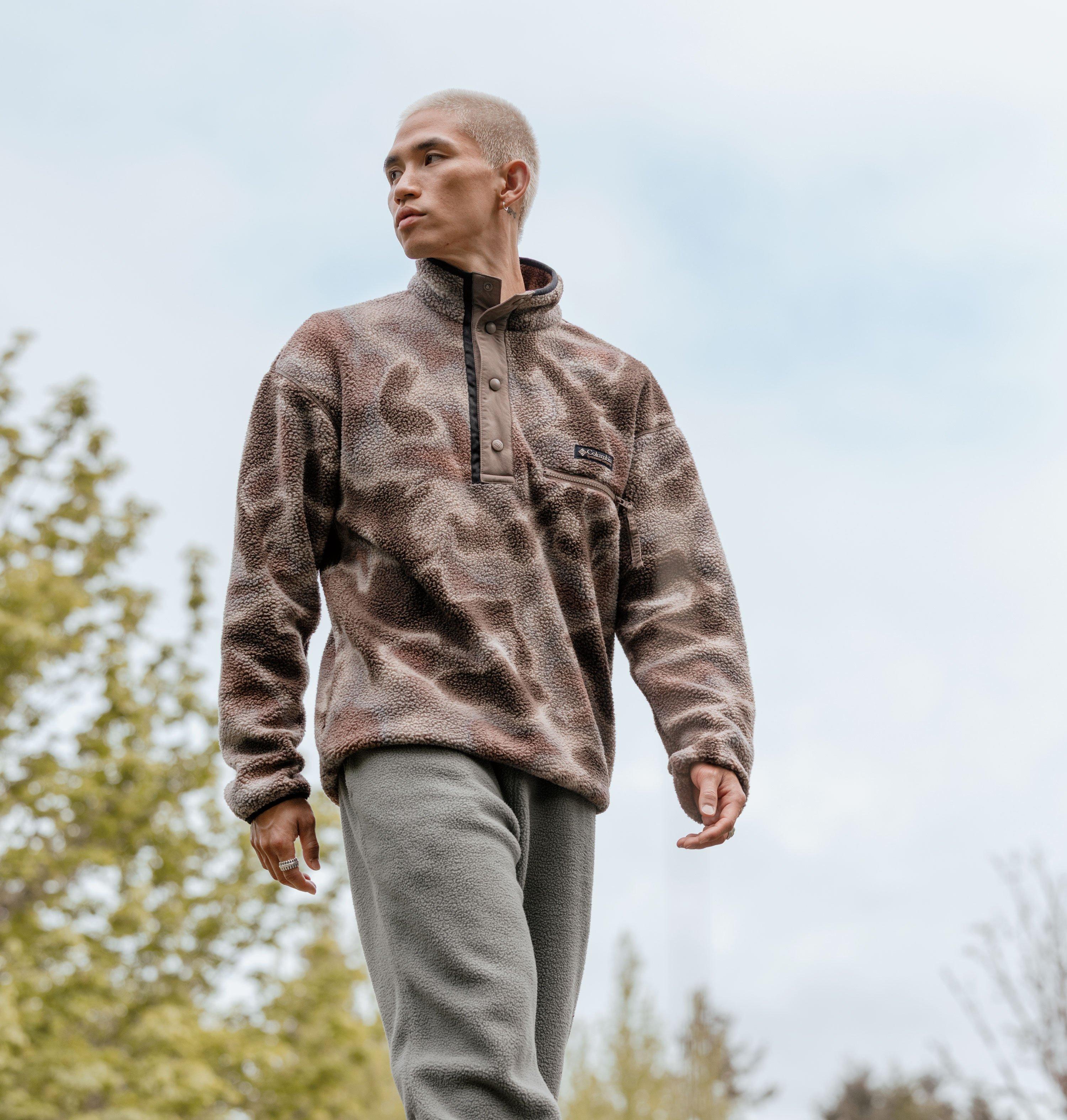 Men's Helvetia II Printed Half Snap Printed Fleece Pullover | 254 | L 8
